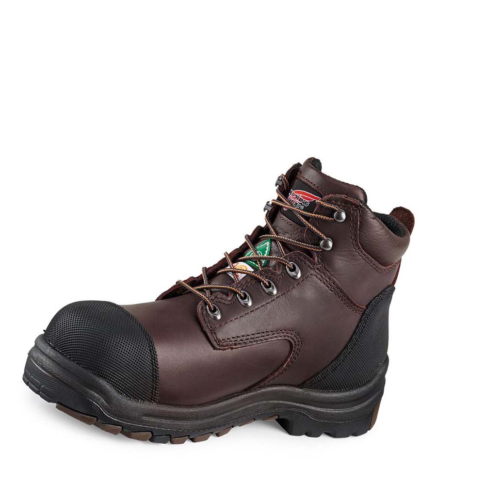 Red Wing King Toe® 6-inch Waterproof CSA Men's Safety Boots Coffee | ZA 274NWY